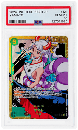 2022 One Piece the Best Premium Booster Romance Dawn Japanese Yamato #OP01121 PSA 10