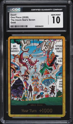 2026 One Piece The Azure Sea's Seven Gold Don!! CGC 10 GEM MINT
