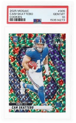 2025 Panini Mosaic Cookies Cam Skattebo #305 PSA 10