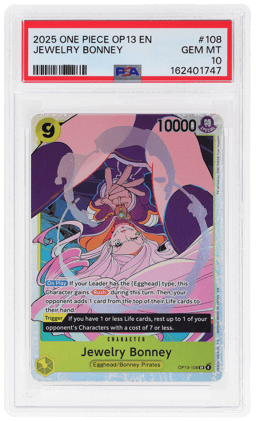 2025 One Piece Carrying On His Will Jewelry Bonney #OP13108 PSA 10