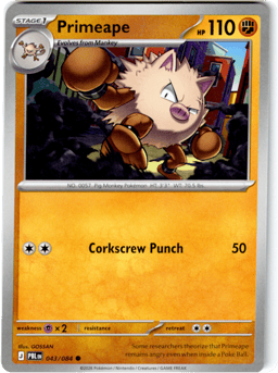 2026 Primeape #43 Pitch Black