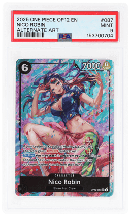 2025 One Piece Legacy of the Master Alternate Art Nico Robin #OP12-087 PSA 9