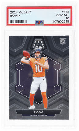2024 Panini Mosaic Bo Nix #312 PSA 10