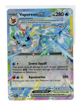 2025 Vaporeon ex #23 Prismatic Evolutions