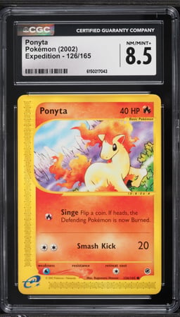 2002 Pokemon Expedition Ponyta #126 CGC 8.5 NM-MT+