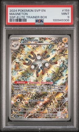 2024 POKEMON SVP EN-SV BLACK STAR PROMO #159 MAGNETON PSA 9
