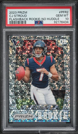 2023 Panini Prizm Flashback No Huddle CJ Stroud ROOKIE #PFR-2 PSA 10 GEM MINT