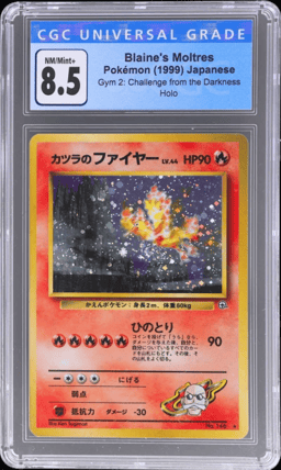 1999 Pokemon Gym 2 Challenge From the Darkness Japanese Holo Blaine's Moltres #146 CGC 8.5