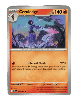 2025 Ceruledge #20 Phantasmal Flames
