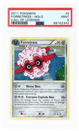 2011 Pokemon Call of Legends Holo Forretress #5 PSA 9