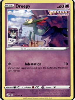 2021 Dreepy #128 Fusion Strike