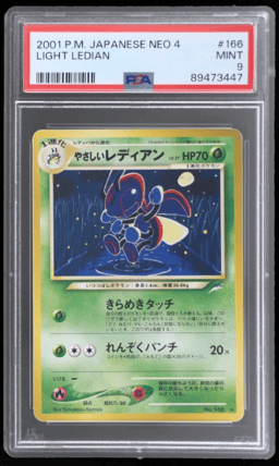 2001 Pokemon Neo 4: Darkness and To Light Japanese Ledian #166 PSA 9