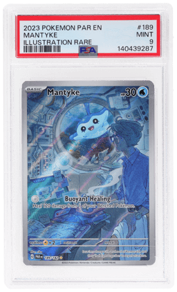 2023 Pokemon Scarlet and Violet Paradox Rift Illustration Rare Mantyke #189 PSA 9