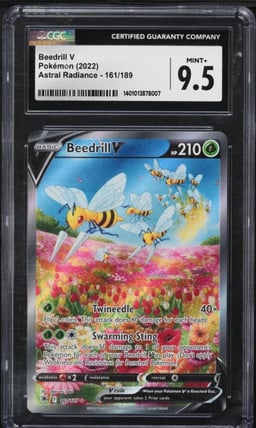 2022 Pokemon Sword & Shield Astral Radiance Alt Art Beedrill V #161 CGC 9.5