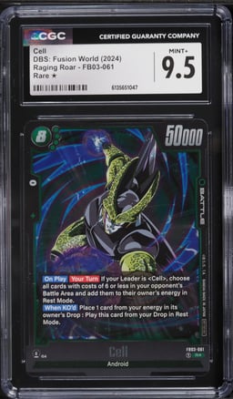 2024 DBS: Fusion World Raging Roar Cell #FB03-061 CGC 9.5 MINT+