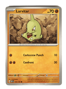 2023 Larvitar #105 Obsidian Flames