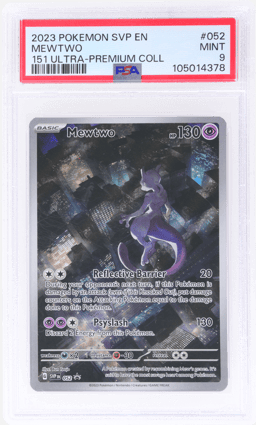 2023 Pokemon Scarlet and Violet Black Star Promo 151 Ultra Premium Collection Mewtwo #052 PSA 9