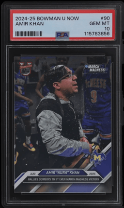 2024 Bowman U Now Amir Khan #90 PSA 10
