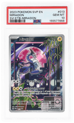 2023 Pokemon Scarlet and Violet Black Star Promo Elite Trainer Box Miraidon #013 PSA 10