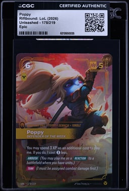 2026 Riftbound: LoL Unleashed Poppy #178 CGC AUTH