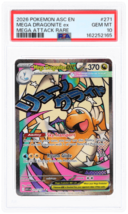 2026 Pokemon Mega Evolution Ascended Heroes Mega Attack Rare Mega Dragonite Ex #271 PSA 10