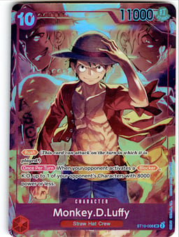 2022 Monkey.D.Luffy (Treasure Booster Set) #ST10-006 One Piece Promotion Cards