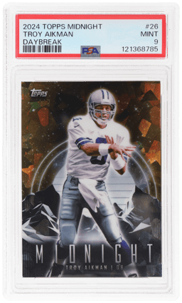 2024 Topps Midnight Daybreak Troy Aikman #26 4/5 PSA 9