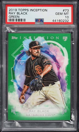 2019 Topps Inception Green Ray Black ROOKIE #73 PSA 10 GEM MINT
