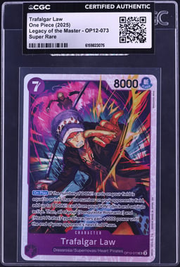 2025 One Piece Legacy Of The Master SR Trafalgar Law #OP12-073 CGC AUTH