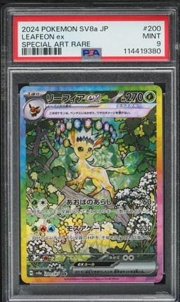 2024 Pokemon Japanese SV Terastal Fest ex SAR Leafeon ex #200 PSA 9 MINT