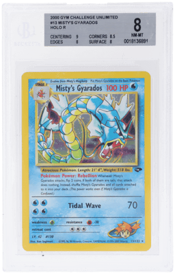 2000 Pokemon Gym Challenge Holo Misty's Gyarados #13 BGS 8