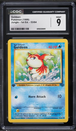 1999 Pokemon Jungle 1st Edition Goldeen #53 CGC 9 MINT