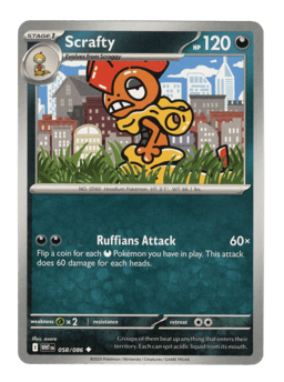 2025 Scrafty #58 White Flare
