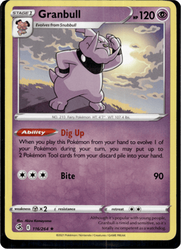 2021 Granbull #116 Fusion Strike