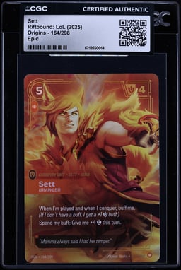 2025 Riftbound League Of Legends LoL Origins Sett #164 CGC AUTH