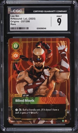 2025 Riftbound League Of Legends Origins Lee Sin #257 CGC 9 MINT