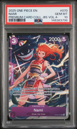 2025 ONE PIECE PREMIUM CARD COLLECTION -BEST SELECTION VOL.4 - 070 NAMI PSA 10