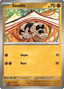 2023 Sandile #115 Scarlet & Violet
