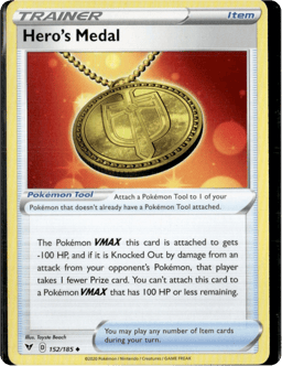 2020 Hero's Medal #152 Vivid Voltage