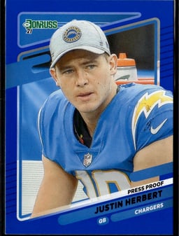 2021 Justin Herbert #70 Donruss Football