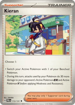 2025 Kieran #113 Prismatic Evolutions