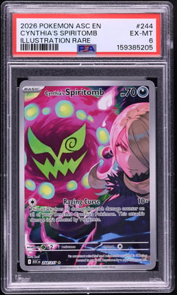 2026 Pokemon Mega Evolution Ascended Heroes IR Cynthia's Spiritomb #244 PSA 6 EXMT