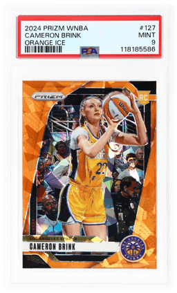 2024 Panini Prizm WNBA Orange Ice Prizm Cameron Brink #127 PSA 9