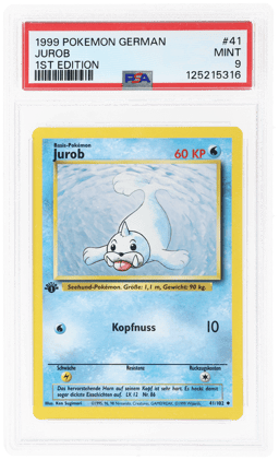 1999 Pokemon Base Set German 1st Edition Jurob #41 PSA 9