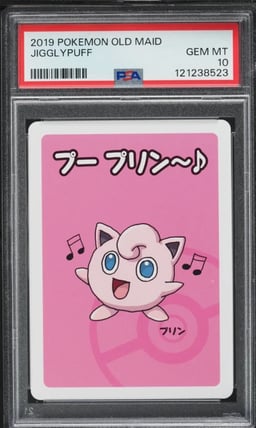 2019 Pokemon Japanese Playing Cards Old Maid Jigglypuff PSA 10 GEM MINT