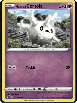 2021 Galarian Corsola #117 Fusion Strike