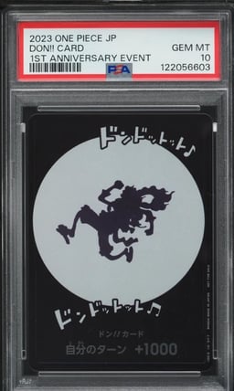 2023 One Piece Japanese Promo 1st Anniversary Event Don!! Card PSA 10 GEM MINT