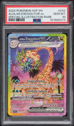 2024 Pokemon Scarlet & Violet Surging Sparks SIR Alolan Exeggutor ex #242 PSA 10 GEM MINT