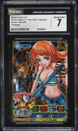 2011 One Piece Japanese Bandai OnePy B Match IC Part 2 Sorcery Clima Tact #IC2-CP3 CGC 7 NRMT