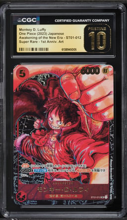 2023 One Piece Japanese Awakening Of New Era 1st Monkey D. Luffy #ST01-012 CGC 10 PRISTINE